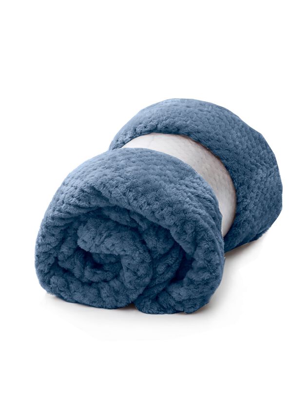 Couverture en velours effet tissé (denim)