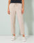 Pantalon mom 7/8ème uni, coton (beige)
