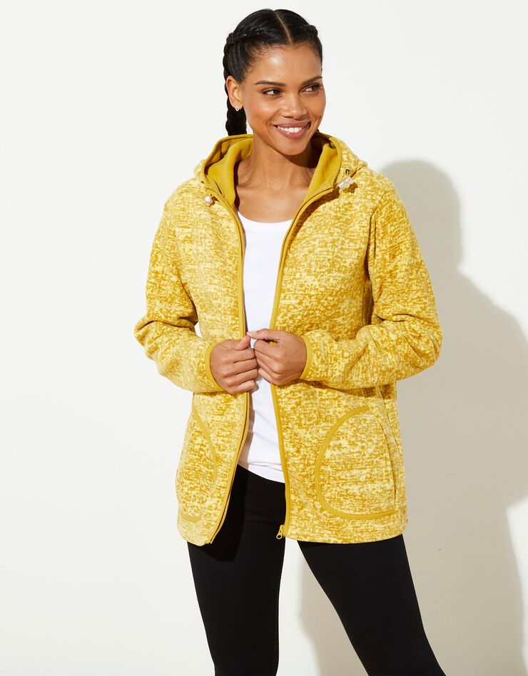 Veste polaire chinée zippée (jaune chiné) Veste polaire chinée zippée (jaune chiné)
