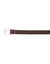 Ceinture tress&eacute;e extensible finitions cuir (chocolat)