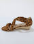  Sandales compens&eacute;es &eacute;lastiqu&eacute;es motif l&eacute;opard (beige / noir)
