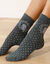 Chaussette fantaisie motifs &laquo; chouette &raquo; - lot de 3 paires (gris / marine)