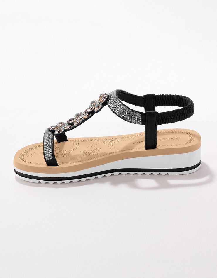 Sandales-bijou compensées - noir (noir) Sandales-bijou compensées - noir (noir)