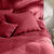 Couvre-lit uni style boutis Cassandre  (cerise)
