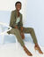 Veste blazer, maille milano (kaki)