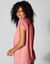 Blouse macramé, crépon coton (corail)