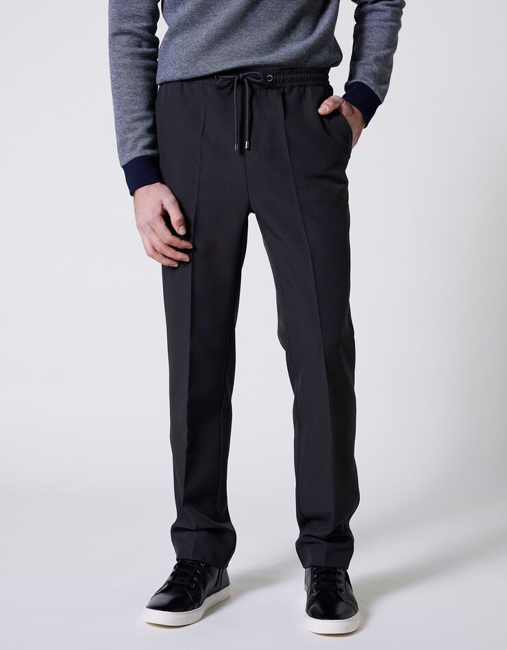 Pantalon confort taille élastiquée (gris) Pantalon confort taille élastiquée (gris)