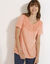 T-shirt macramé manches courtes (pêche)