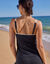 Haut de tankini uni gainant Ilaya (noir)