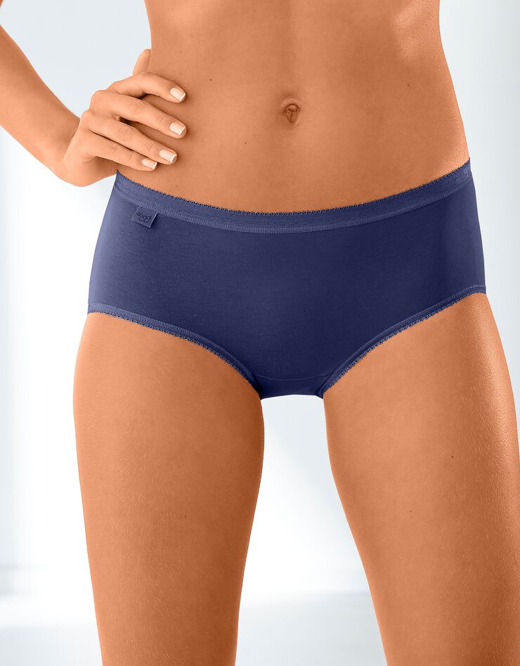 Culotte midi Basic - lot de 3 (myosotis) Culotte midi Basic - lot de 3 (myosotis)