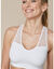 Soutien-gorge brassière coton dos dentelle - lot de 2 (blanc + poudre)