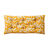Long coussin de sol imprim&eacute; feuillage (miel)
