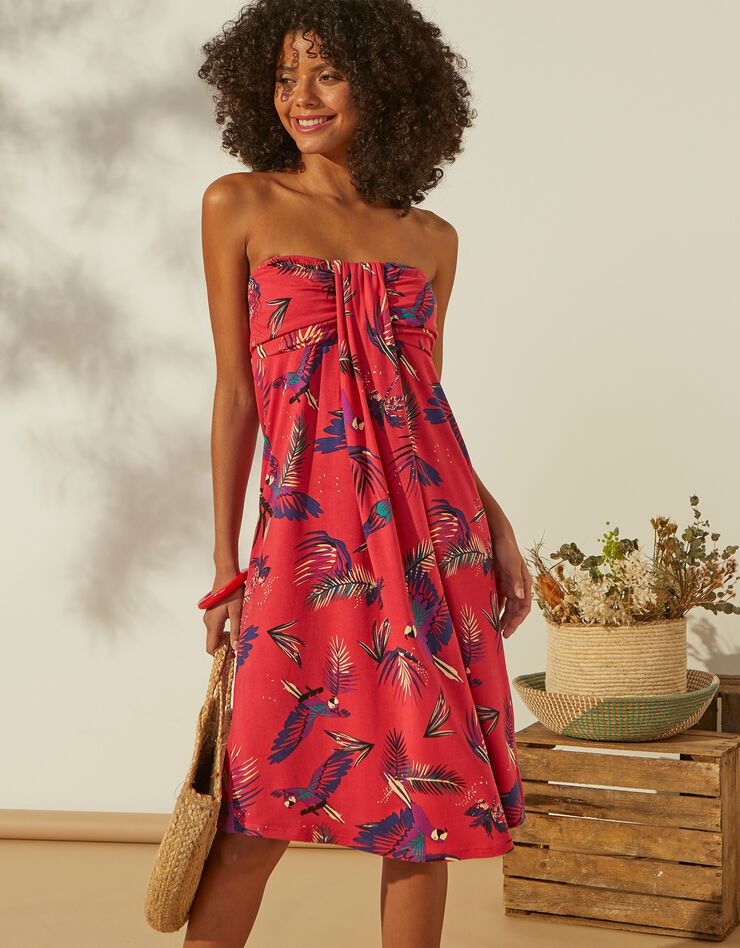 Robe bustier imprimée (grenadine) Robe bustier imprimée (grenadine)
