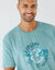T-shirt pyjama motif devant manches courtes  (aqua)