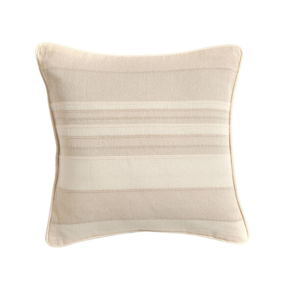 Housse coussin multicolore coton tissage artisanal - lot de 2 (sable)