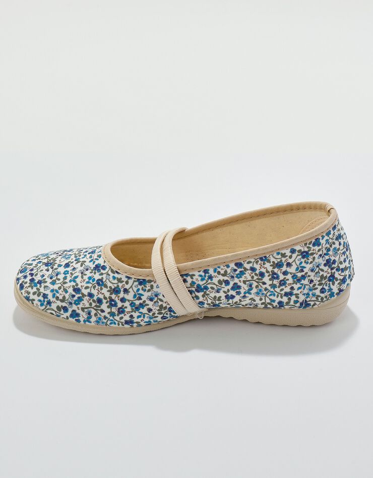 Chaussons forme babies imprimés (bleu) Chaussons forme babies imprimés (bleu)