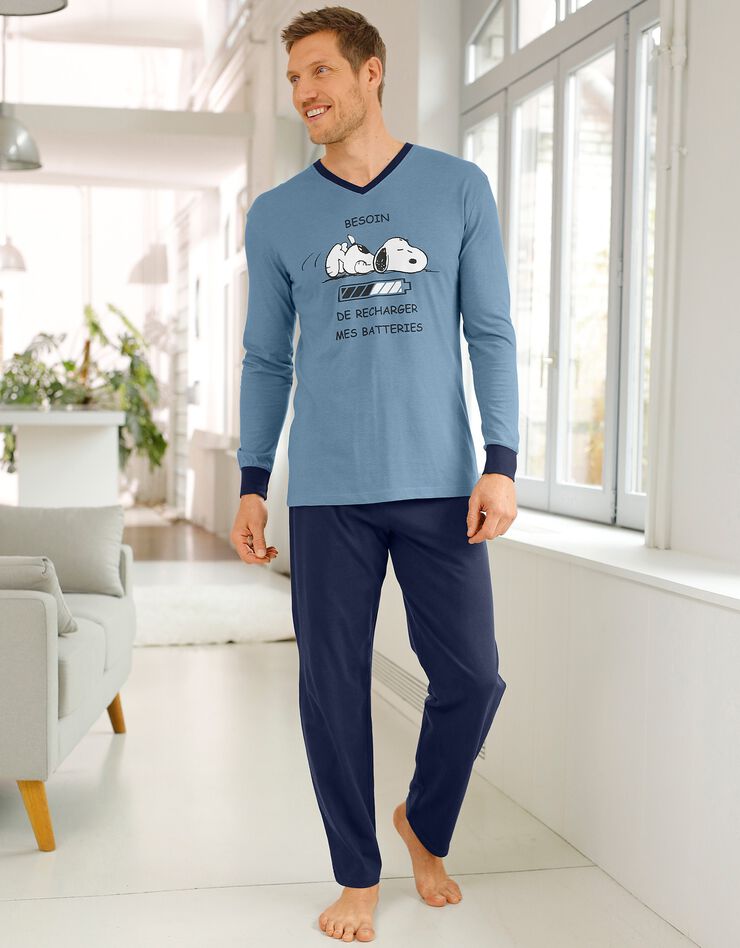 Pyjama pantalon Snoopy® (bleu / marine)