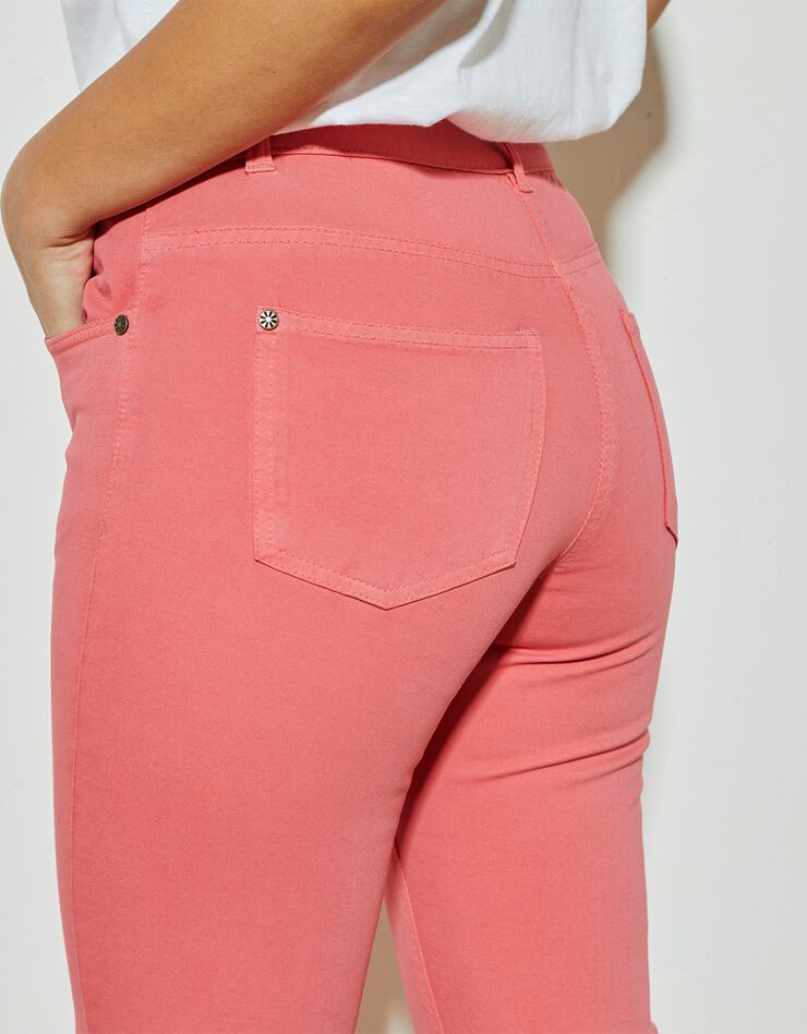 Pantalon fuselé 7/8 bi-stretch (corail) Pantalon fuselé 7/8 bi-stretch (corail)