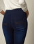 Jean bootcut ultra stretch, maille effet jean, grande stature (dark blue)