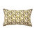 Coussin imprimé tacheté (naturel / vert)