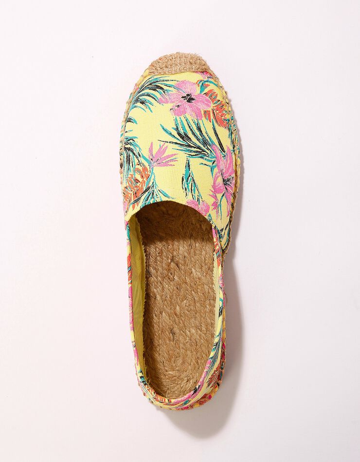 Espadrille imprimé tropical (multicolore)
