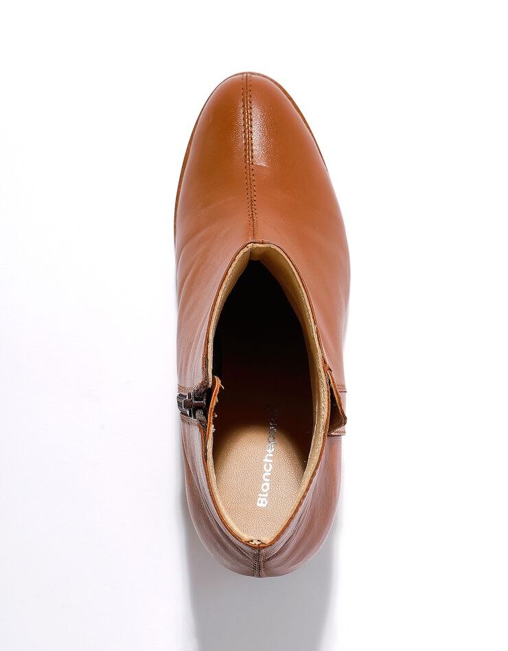 Boots cuir fantaisie cloutée (caramel) Boots cuir fantaisie cloutée (caramel)
