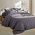 Linge de lit uni coton  (anthracite)
