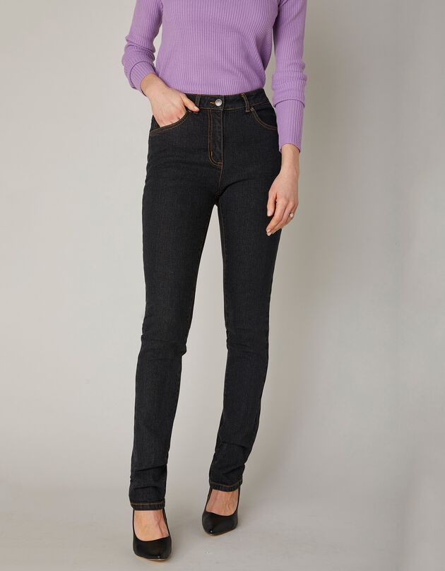 Jean droit stretch - petite stature (black)