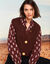Gilet sans manches toucher doux, boutons dorés (chocolat)