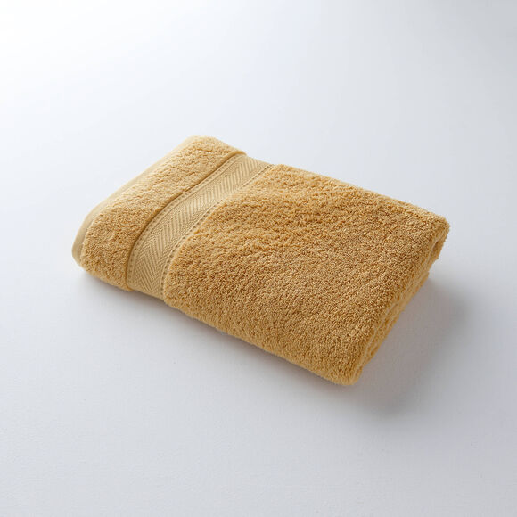 Collection serviettes de bain unies - confort luxe 540g/m&sup2; (miel)