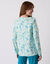 Tee-shirt pyjama manches longues imprimé floral (aqua)