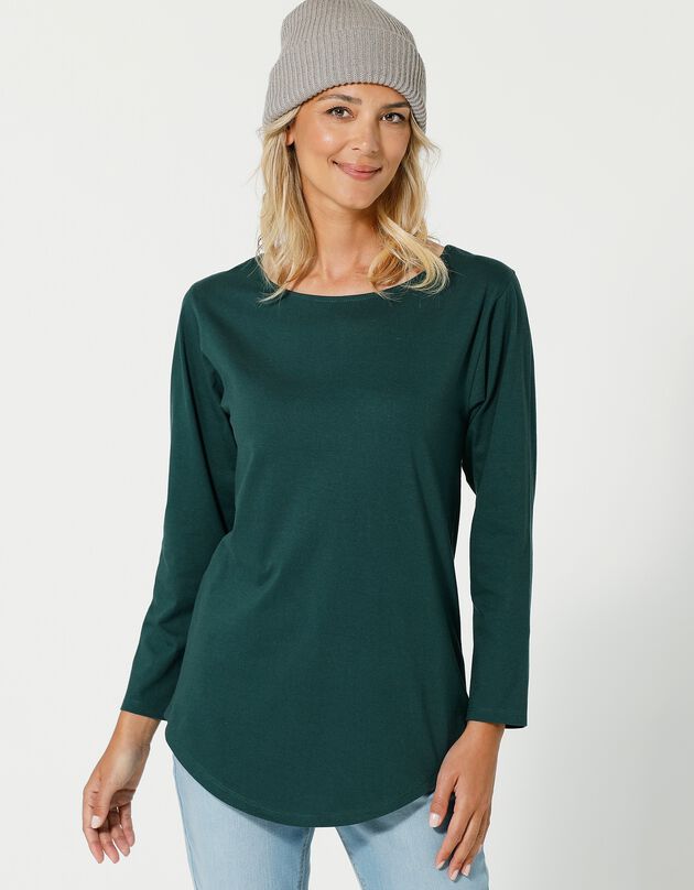 Tee-shirt manches longues (vert foncé)