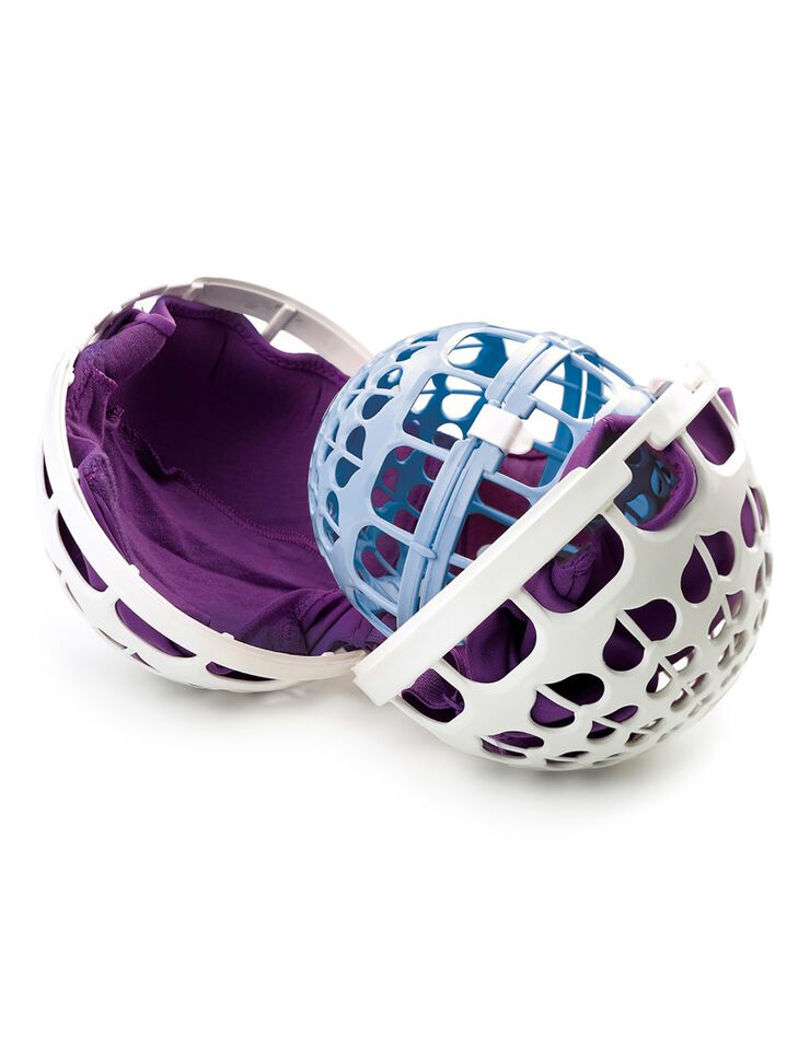 Boule de lavage soutien-gorge (blanc / bleu)