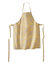 Tablier bavette anti tache imprimé fleurs indiennes (jaune / blanc)