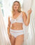Soutien-gorge forme minimiseur en microfibre et tulle Paia, avec armatures (blanc)