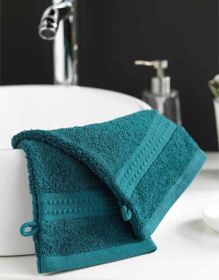 Éponge coton - haute qualité 600g/m2 (bleu paon) Éponge coton - haute qualité 600g/m2 (bleu paon)