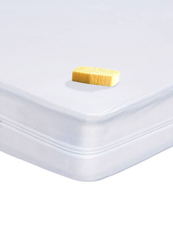 Housse matelas imperm&eacute;able extensible (blanc)