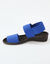 Sandales élastiquées (bleu)