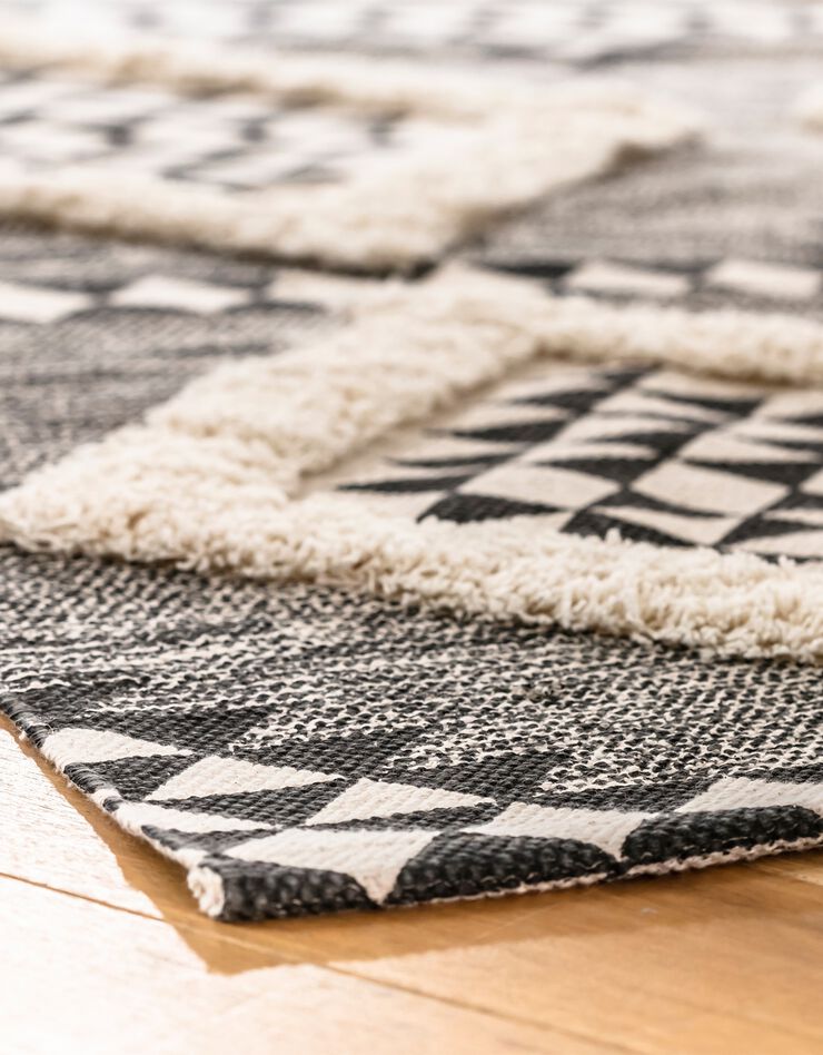 Tapis imprimé tufté Eko noir/naturel (noir/naturel) Tapis imprimé tufté Eko noir/naturel (noir/naturel)