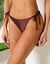 Bas de maillot de bain forme slip nouettes iris&eacute; Camano (chocolat)