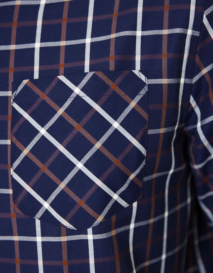 Chemise manches longues à carreaux (marine) Chemise manches longues à carreaux (marine)