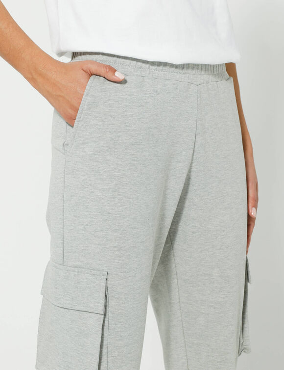 Pantalon jogging battle (gris chiné)