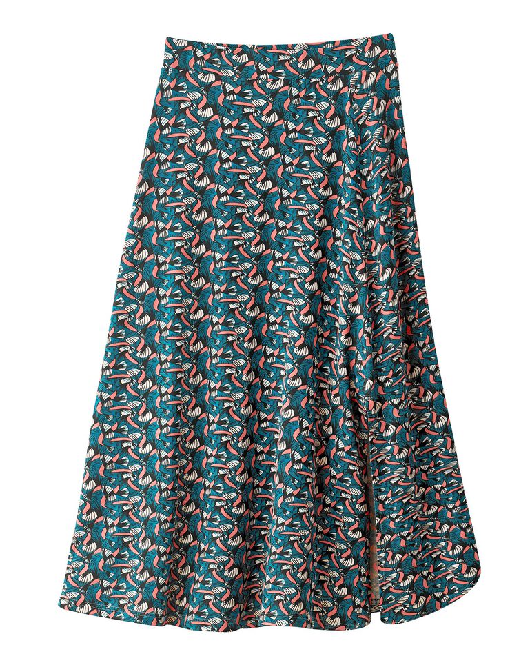 Jupe maille imprimée (turquoise) Jupe maille imprimée (turquoise)