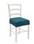 Housse chaise unie extensible - housse int&eacute;grale ou assise seule (bleu canard)