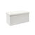 Banc-coffre pliable uni c&ocirc;tel&eacute; (blanc)