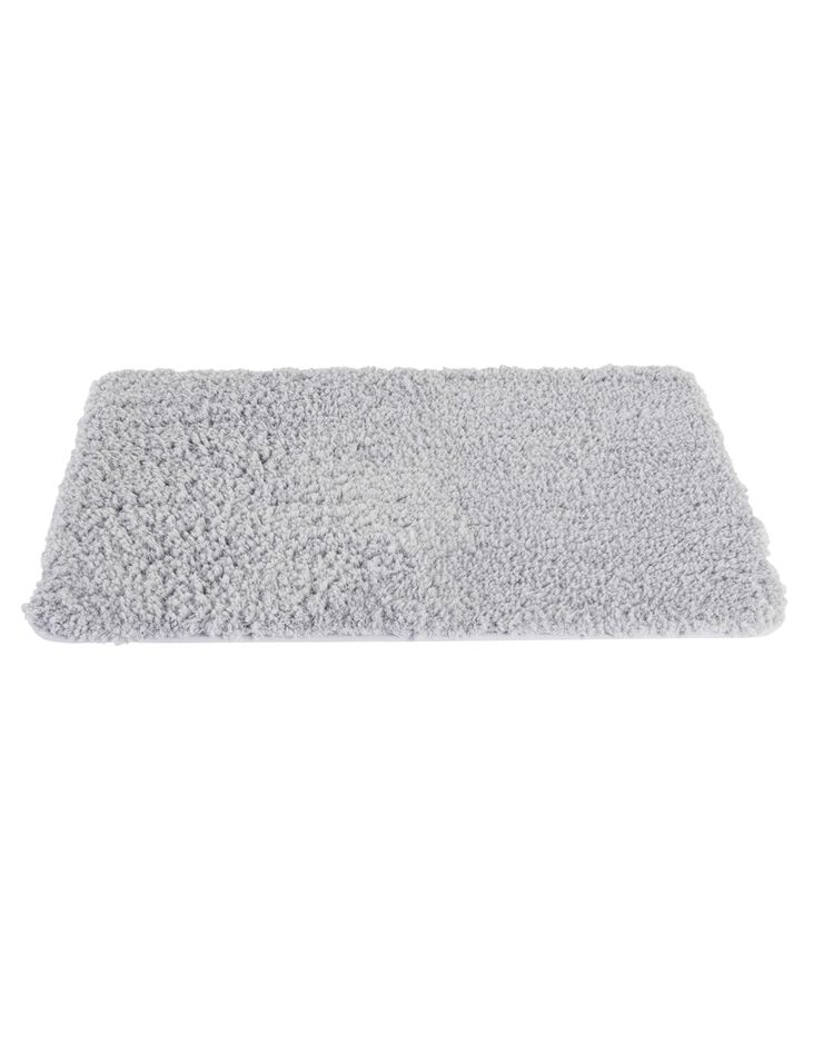 Tapis de bain uni moelleux microfibre (gris perle) Tapis de bain uni moelleux microfibre (gris perle)
