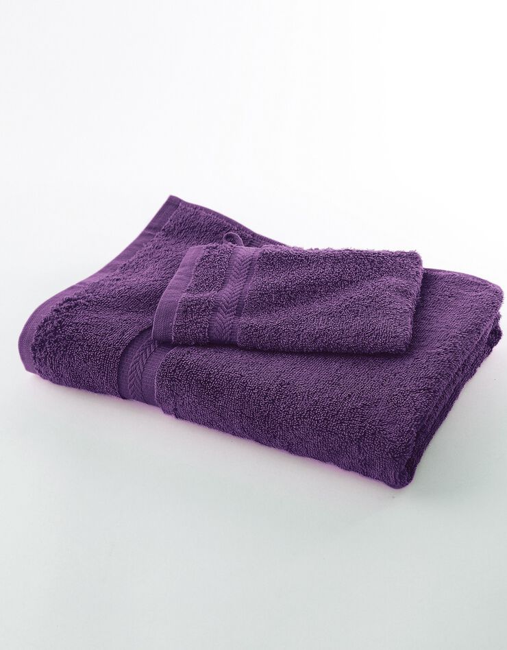 Eponge unie 420 g/m2 confort moelleux (aubergine)