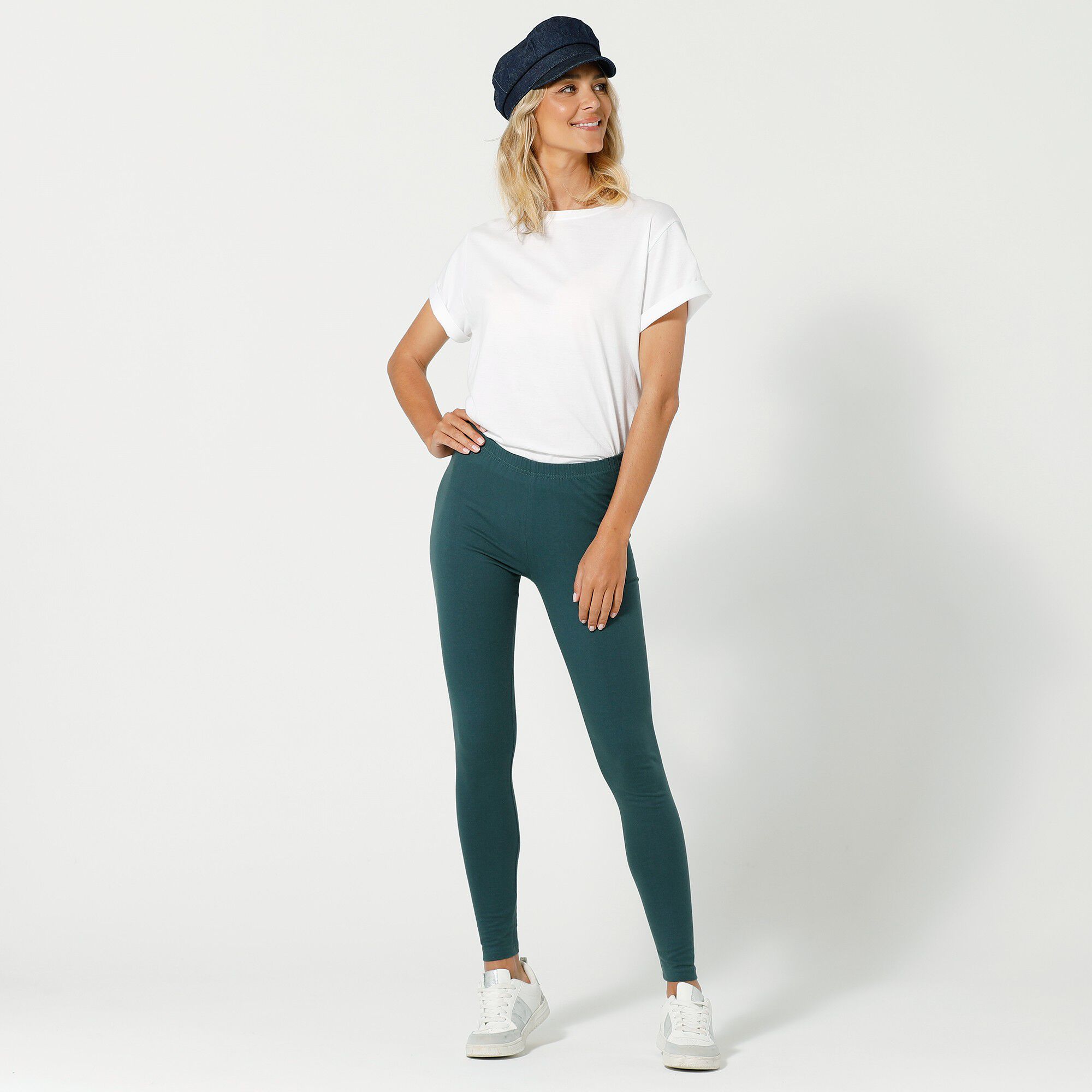 Legging maille jersey vert fonc Blancheporte
