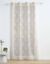 Voilage broderie petites feuilles (taupe)