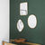 Lot de 3 miroirs déco (doré)